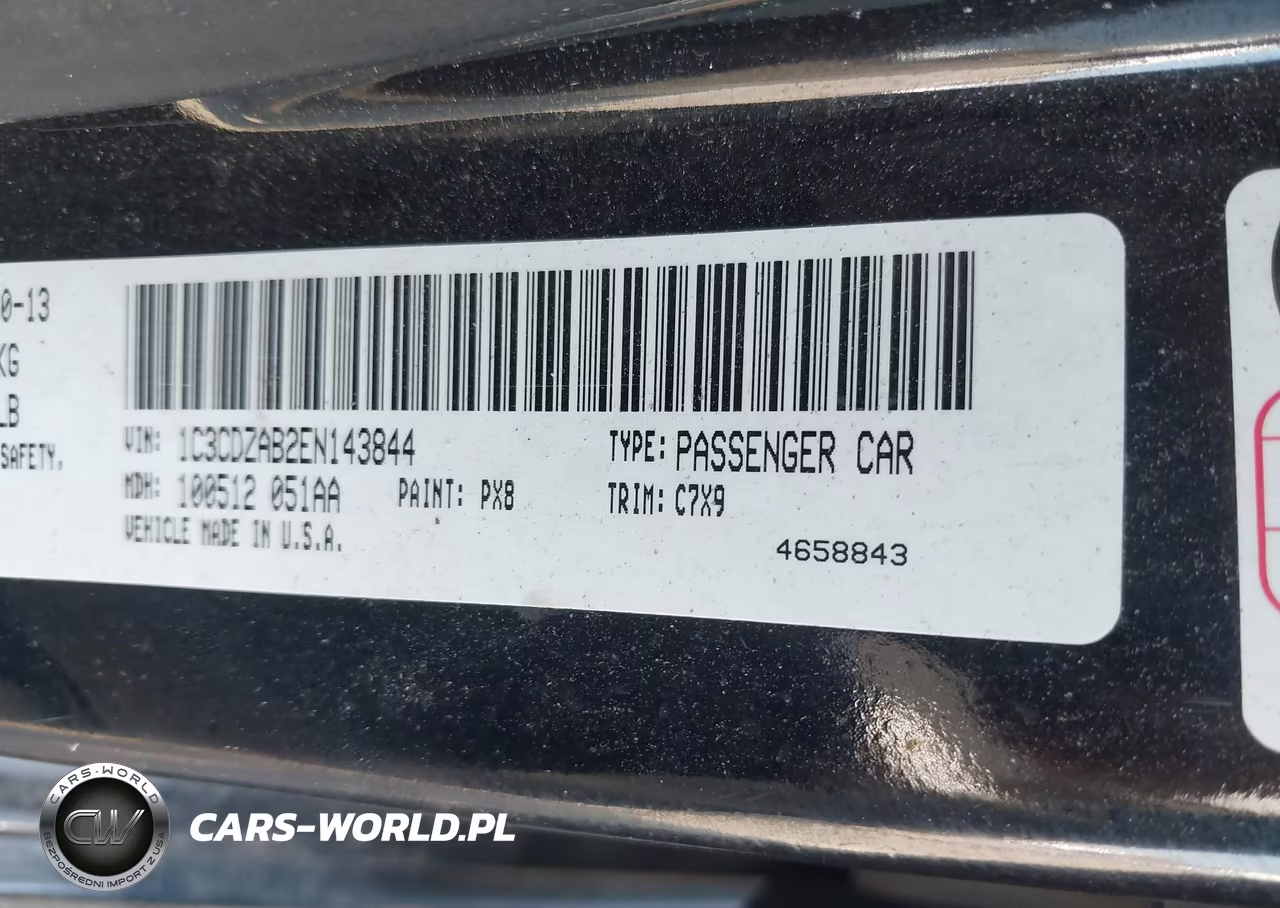 2014 Dodge Avenger Se VIN:1C3CDZAB2EN143844 - 9