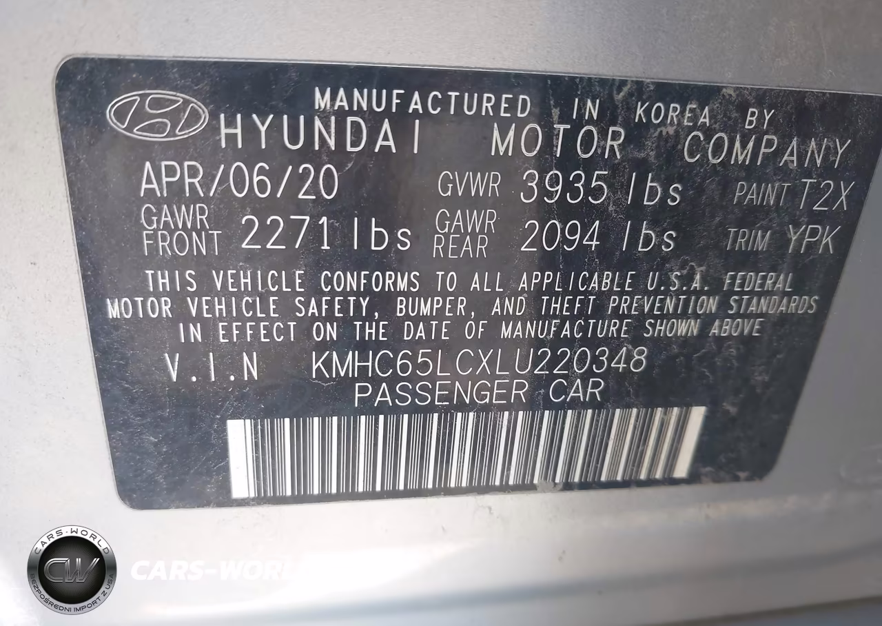 2020 Hyundai Ioniq Hybrid Blue VIN:KMHC65LCXLU220348 - 9