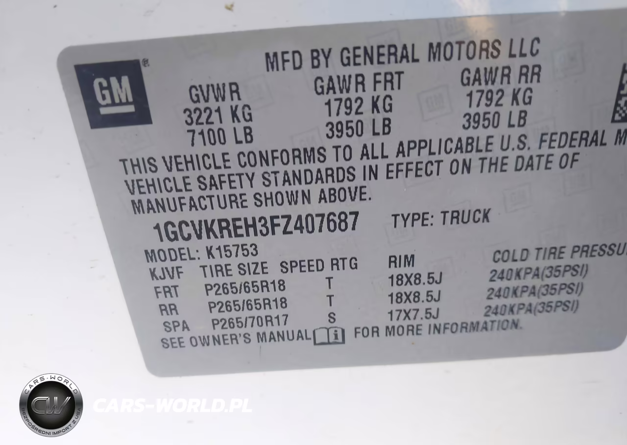 2015 Chevrolet Silverado 1500 Lt VIN:1GCVKREH3FZ407687 - 9