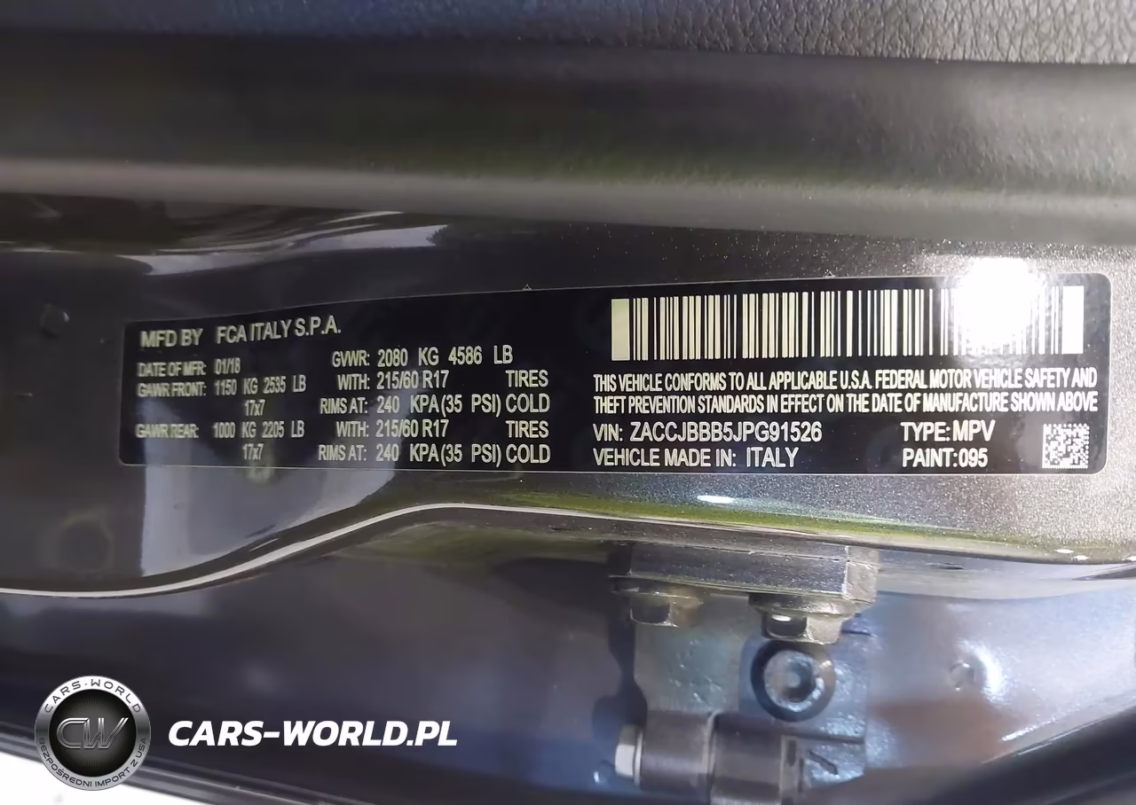 2018 Jeep Renegade Latitude 4X4 VIN:ZACCJBBB5JPG91526 - 9