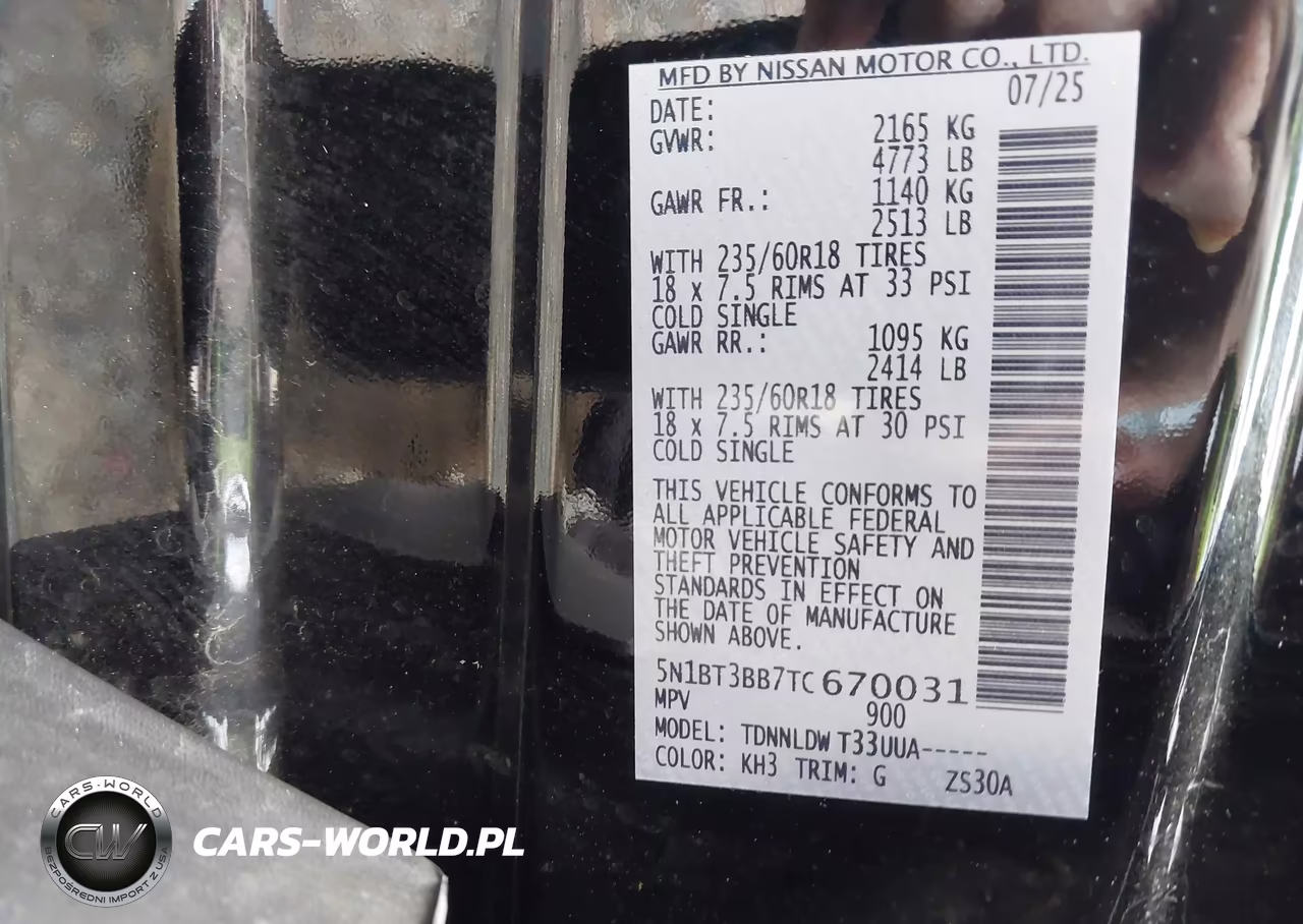 2026 Nissan Rogue Sv VIN:5N1BT3BB7TC670031 - 9