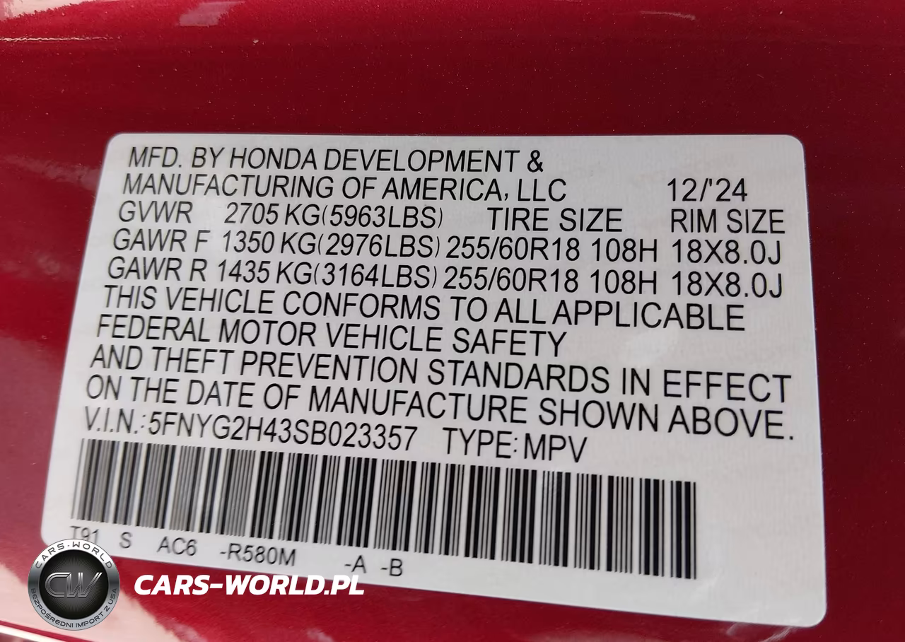 2025 Honda Pilot Ex-L VIN:5FNYG2H43SB023357 - 9