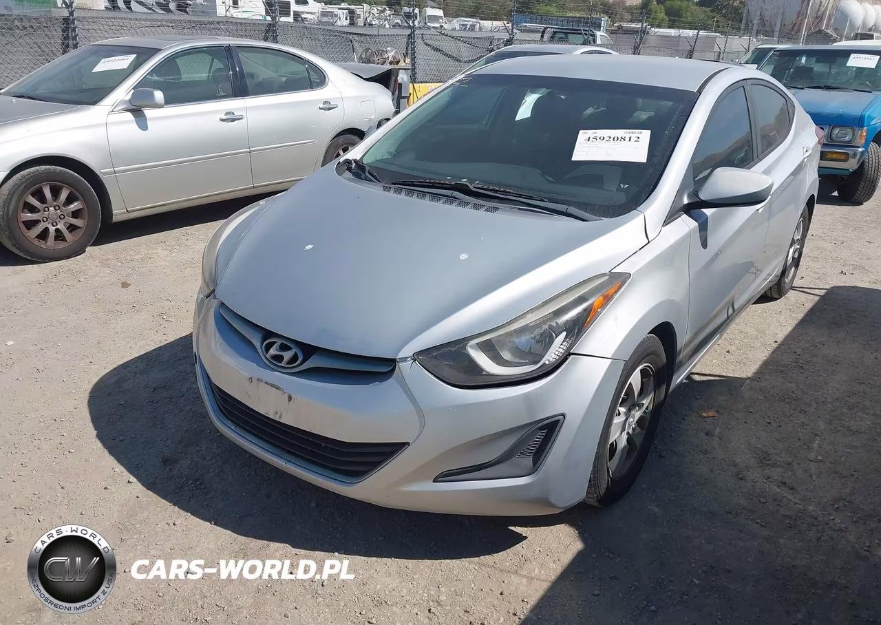 2014 Hyundai Elantra Se VIN:5NPDH4AE5EH455335 - 2