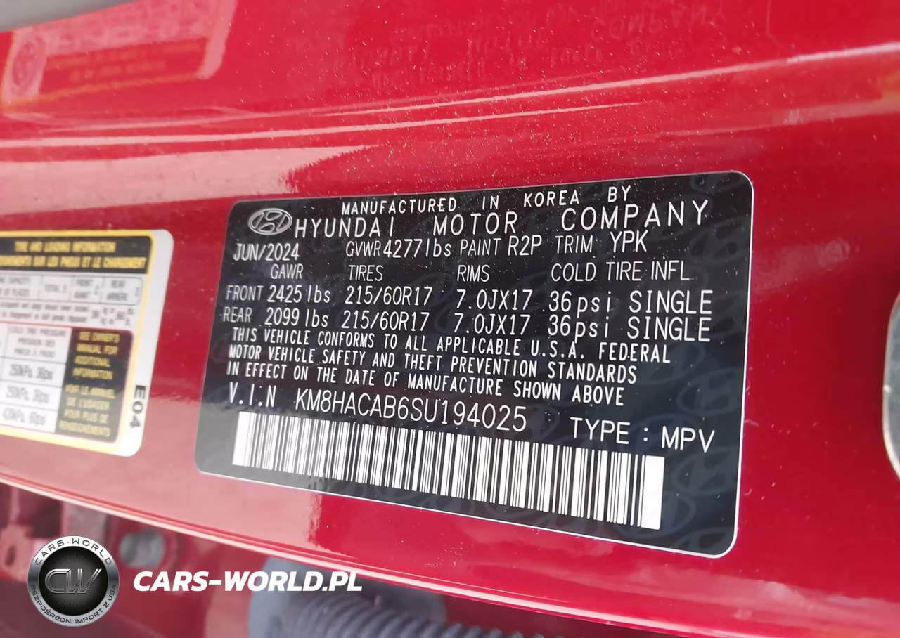 2025 Hyundai Kona Se VIN:KM8HACAB6SU194025 - 9