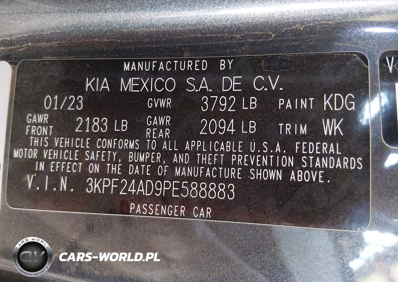 2023 Kia Forte Lx VIN:3KPF24AD9PE588883 - 9