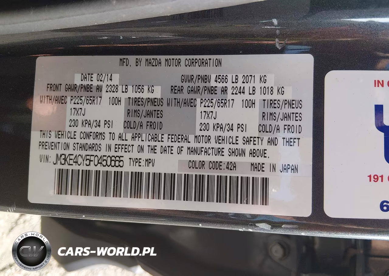 2015 Mazda Cx-5 Touring VIN:JM3KE4CY5F0450665 - 9