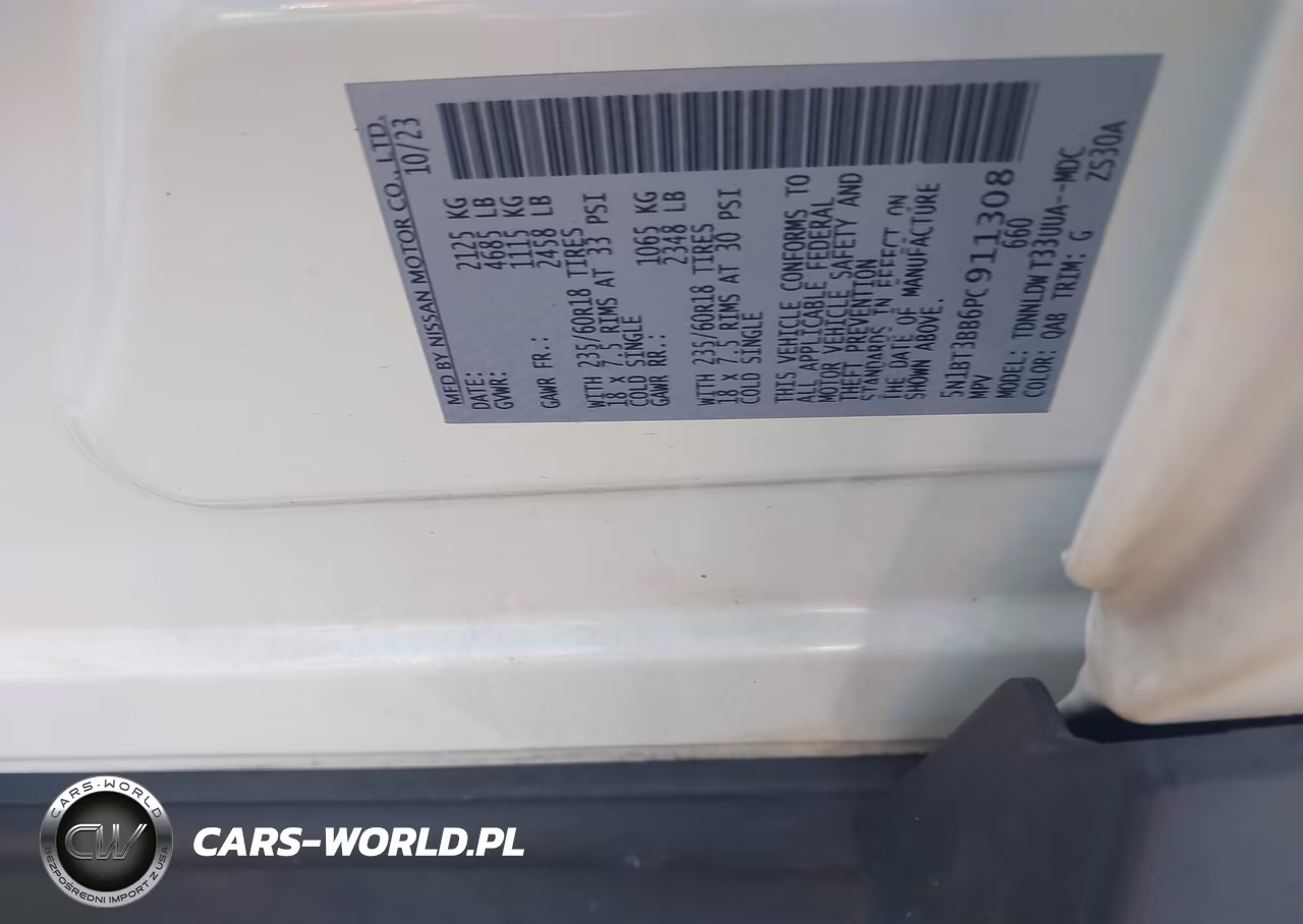 2023 Nissan Rogue Sv Intelligent Awd VIN:5N1BT3BB6PC911308 - 9