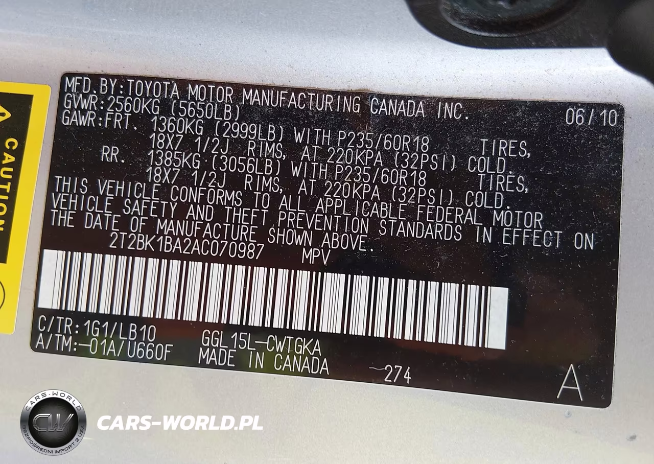 2010 Lexus Rx 350 VIN:2T2BK1BA2AC070987 - 9