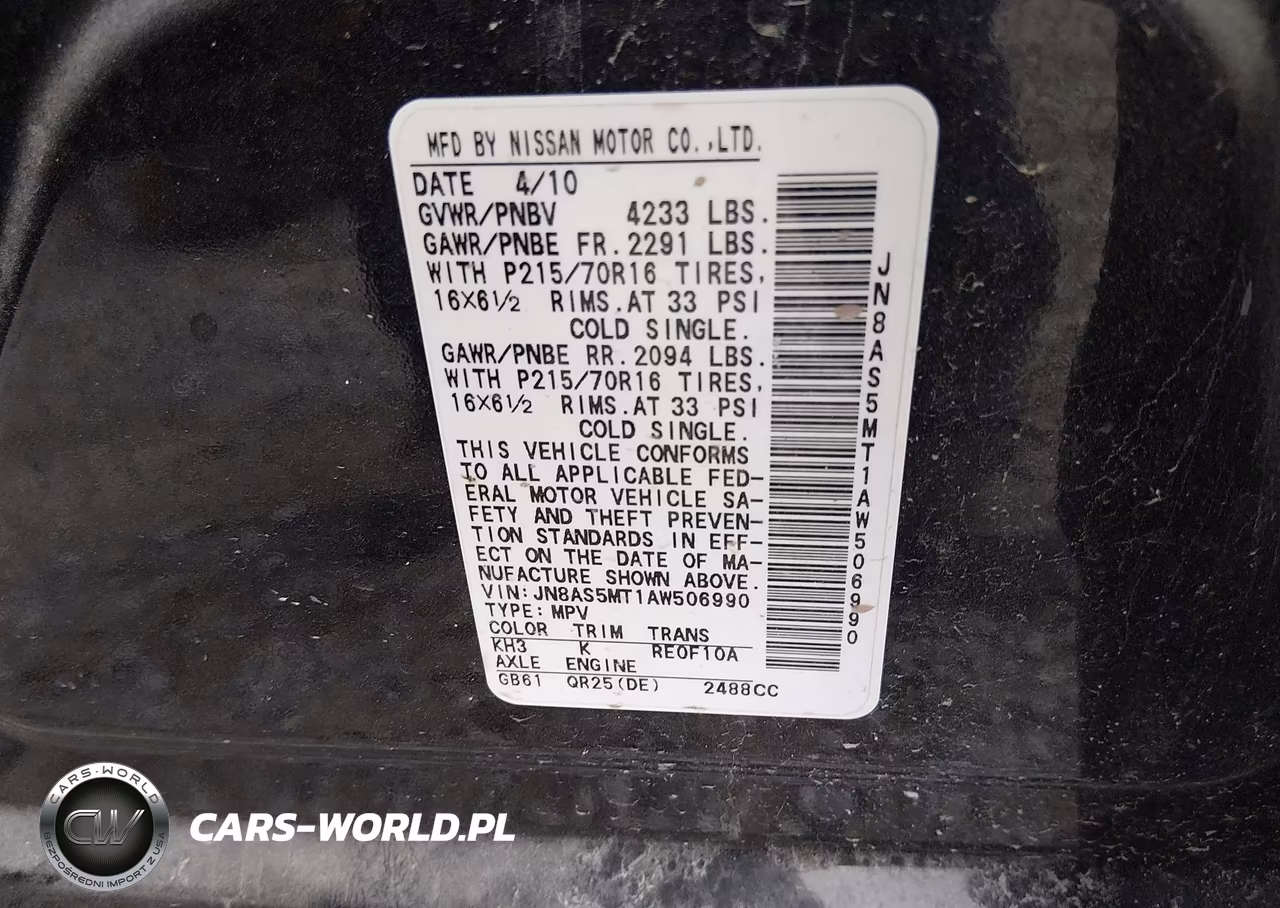 2010 Nissan Rogue S VIN:JN8AS5MT1AW506990 - 9