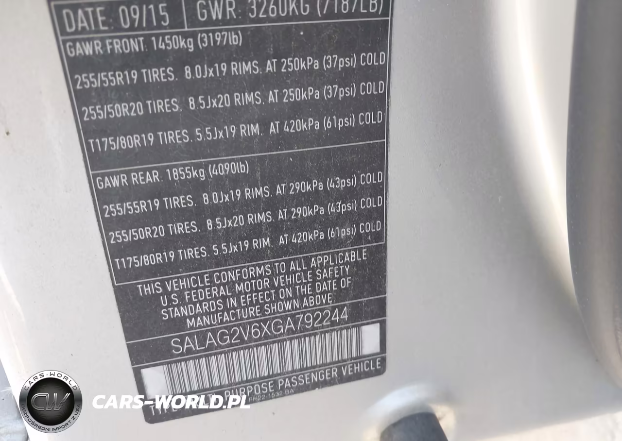 2016 Land Rover Lr4 VIN:SALAG2V6XGA792244 - 9