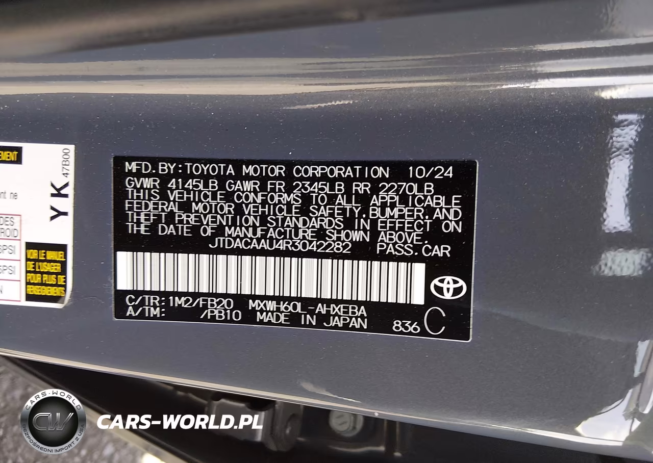 2024 Toyota Prius Le VIN:JTDACAAU4R3042282 - 9