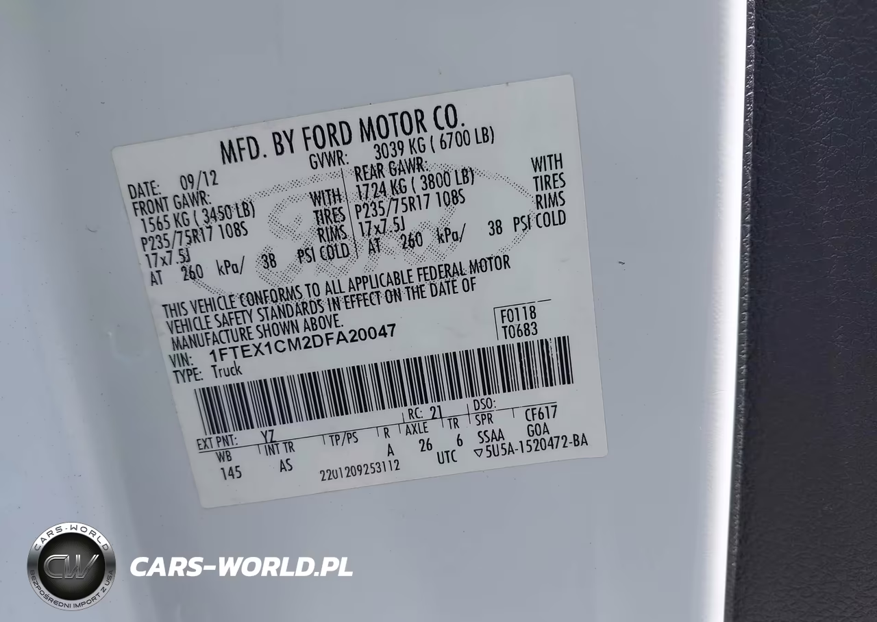 2013 Ford F-150 Xl VIN:1FTEX1CM2DFA20047 - 9