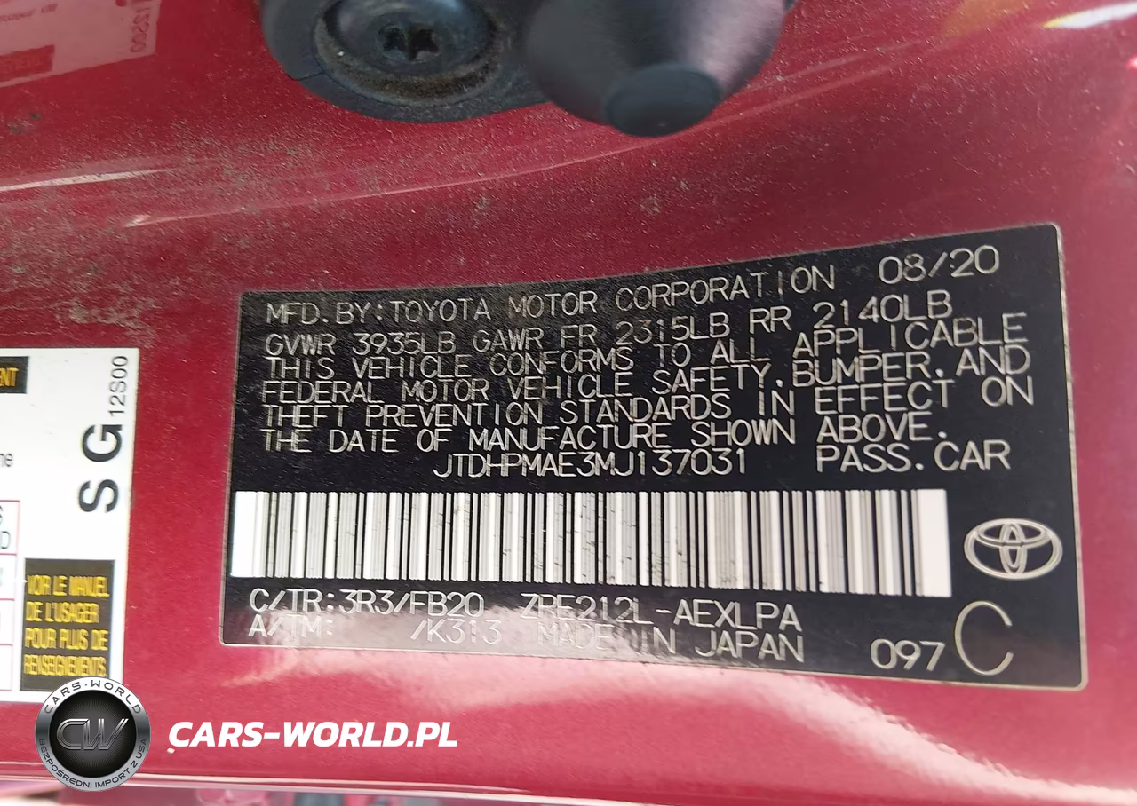 2021 Toyota Corolla Le VIN:JTDHPMAE3MJ137031 - 9