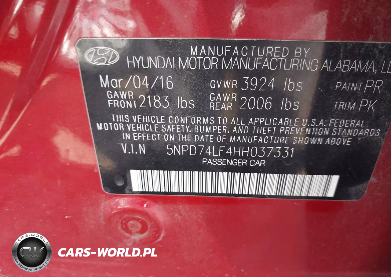 2017 Hyundai Elantra Se VIN:5NPD74LF4HH037331 - 9