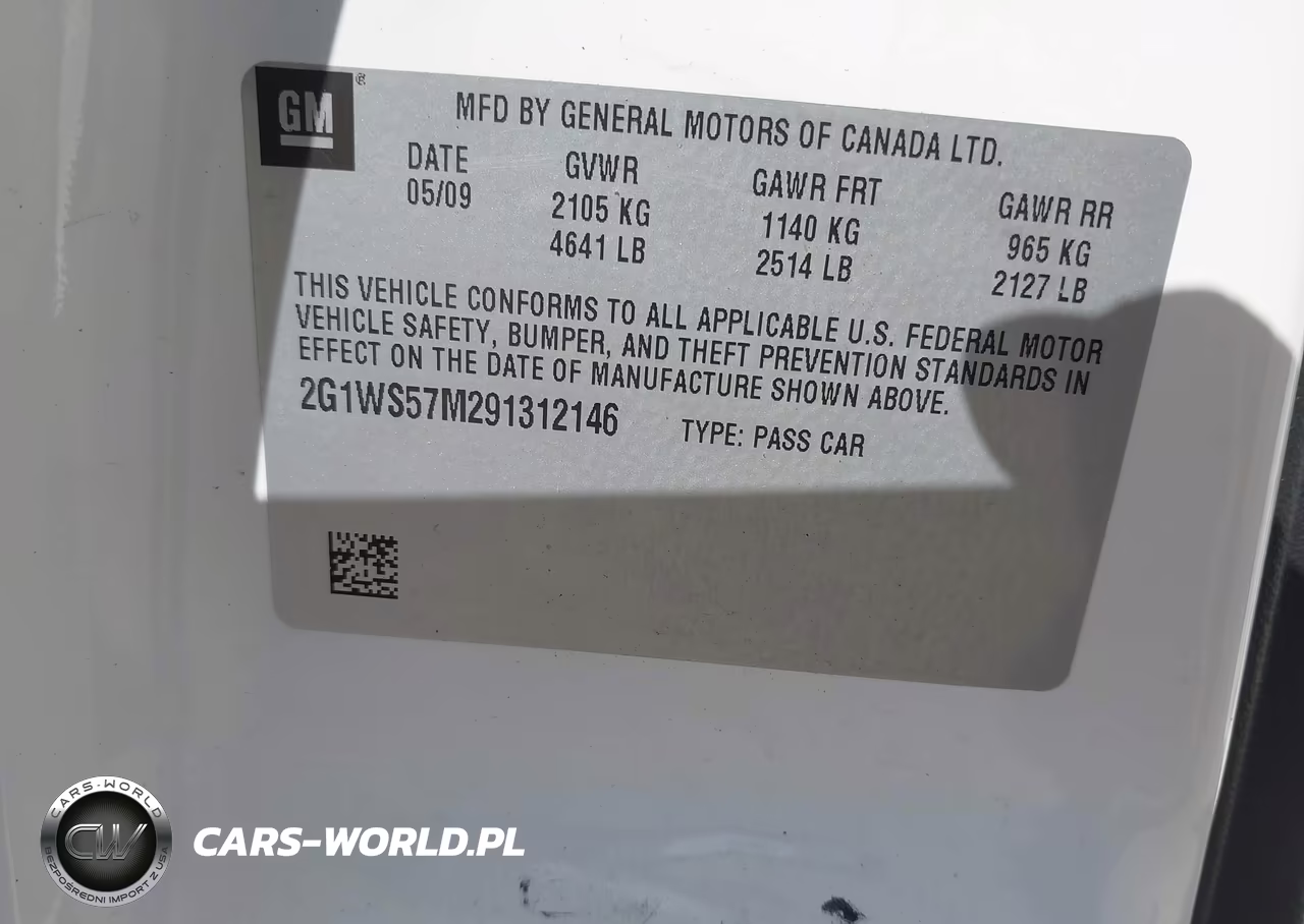 2009 Chevrolet Impala Police VIN:2G1WS57M291312146 - 9