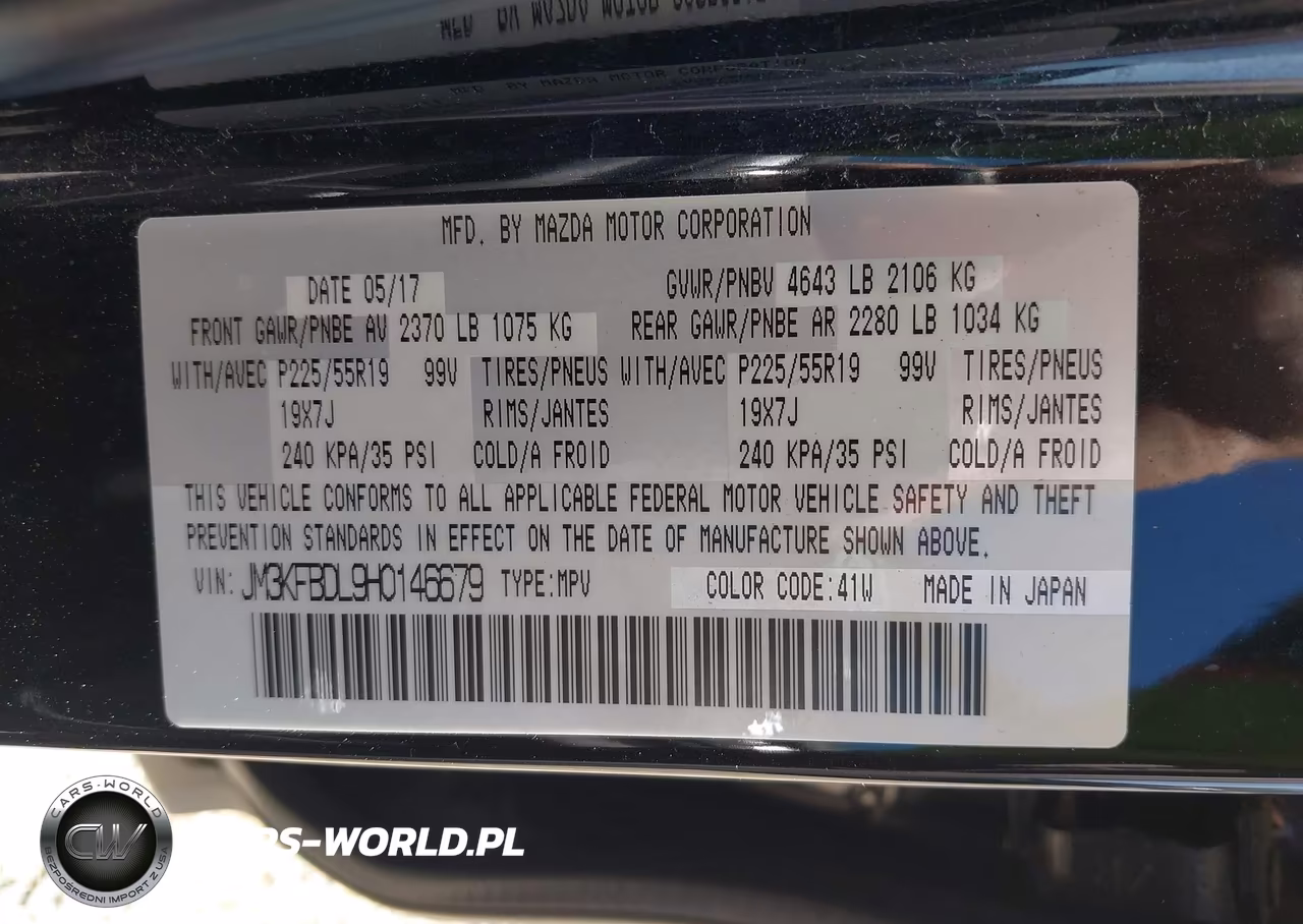 2017 Mazda Cx-5 Grand Touring VIN:JM3KFBDL9H0146679 - 9
