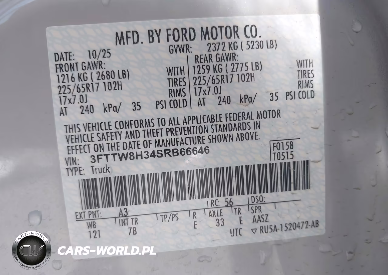 2025 Ford Maverick Xlt VIN:3FTTW8H34SRB66646 - 9