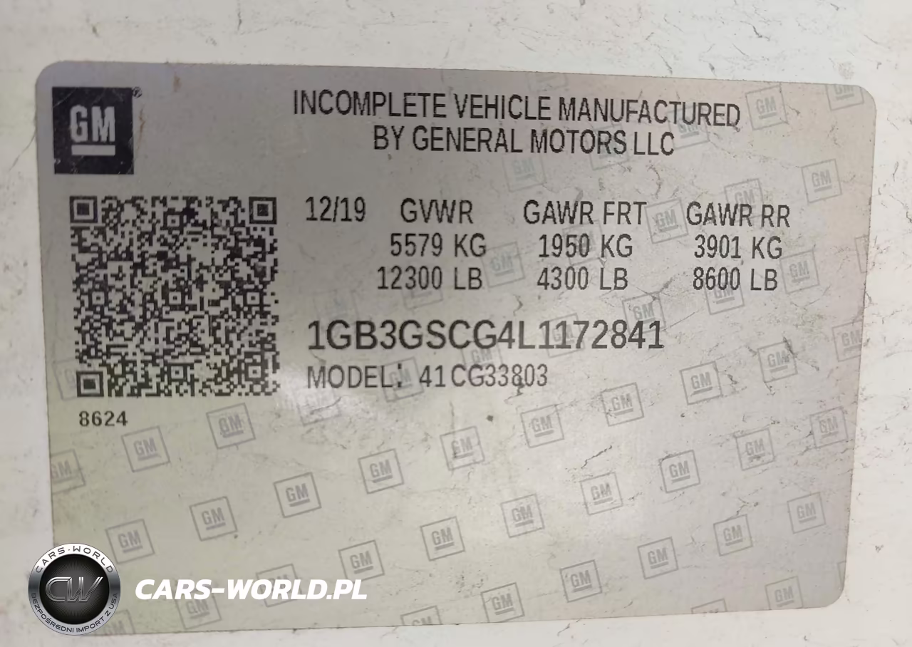 2020 Chevrolet Express Cutaway Work Van VIN:1GB3GSCG4L1172841 - 8