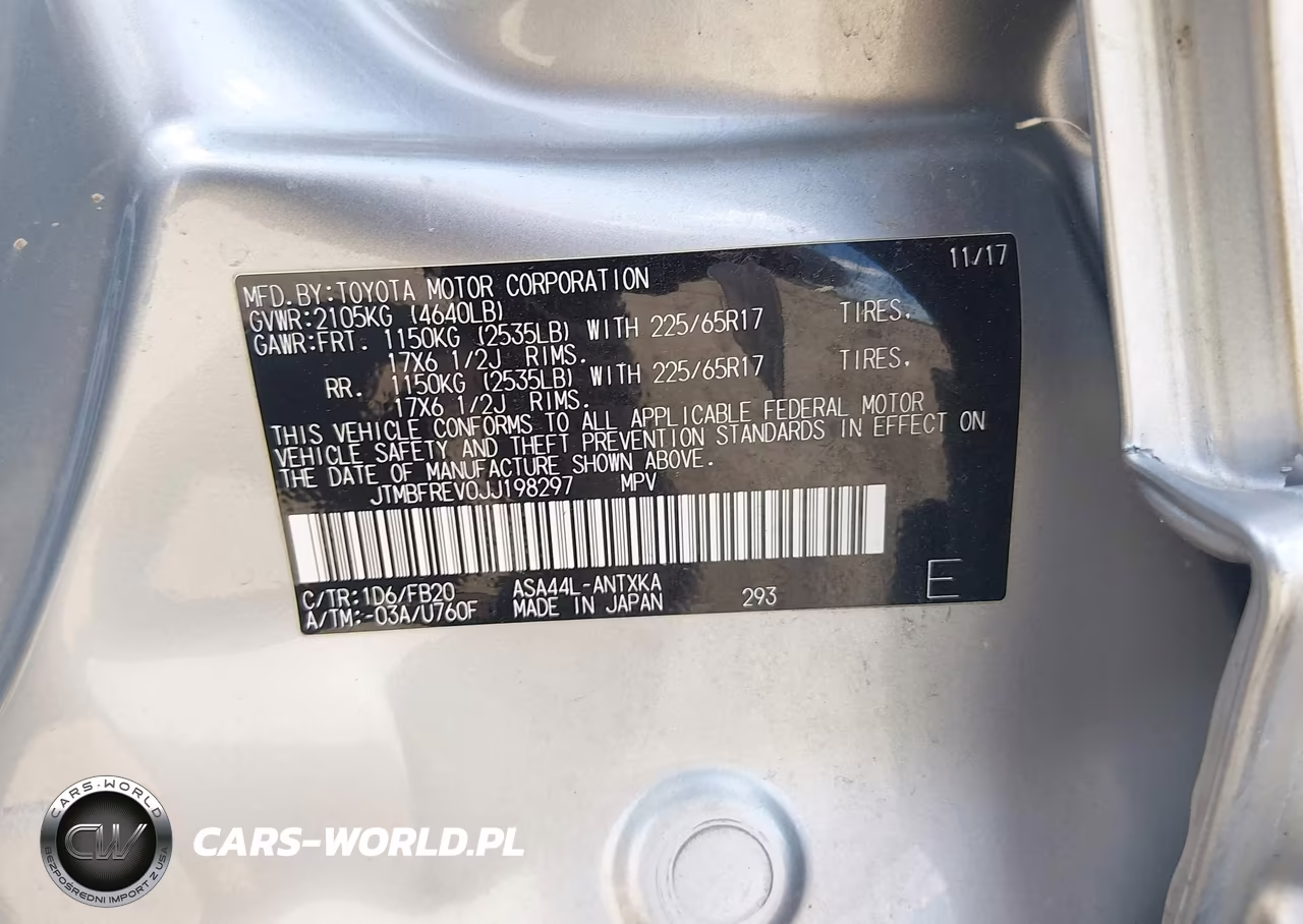 2018 Toyota Rav4 Le VIN:JTMBFREV0JJ198297 - 9