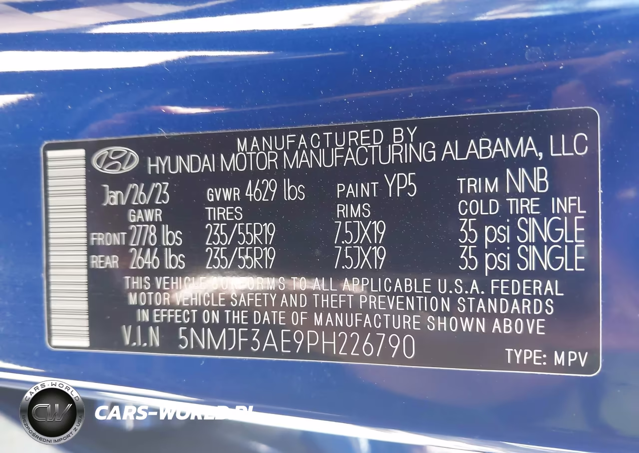 2023 Hyundai Tucson Sel VIN:5NMJF3AE9PH226790 - 9