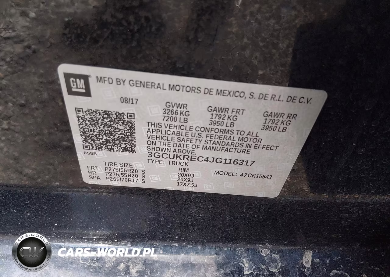 2018 Chevrolet Silverado 1500 2Lt VIN:3GCUKREC4JG116317 - 9