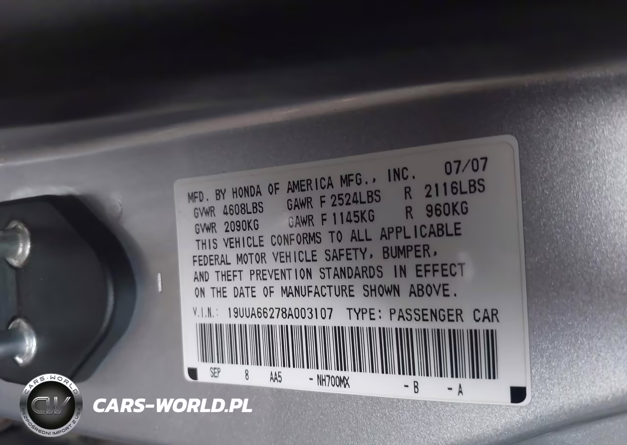 2008 Acura Tl 3.2 VIN:19UUA66278A003107 - 9