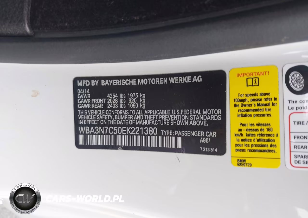 2014 BMW 428I VIN:WBA3N7C50EK221380 - 9