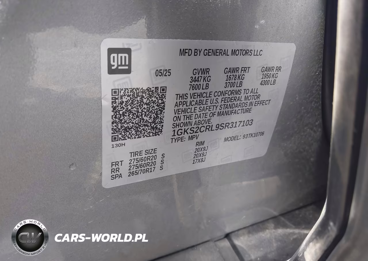 2025 GMC Yukon 4Wd At4 VIN:1GKS2CRL9SR317103 - 9