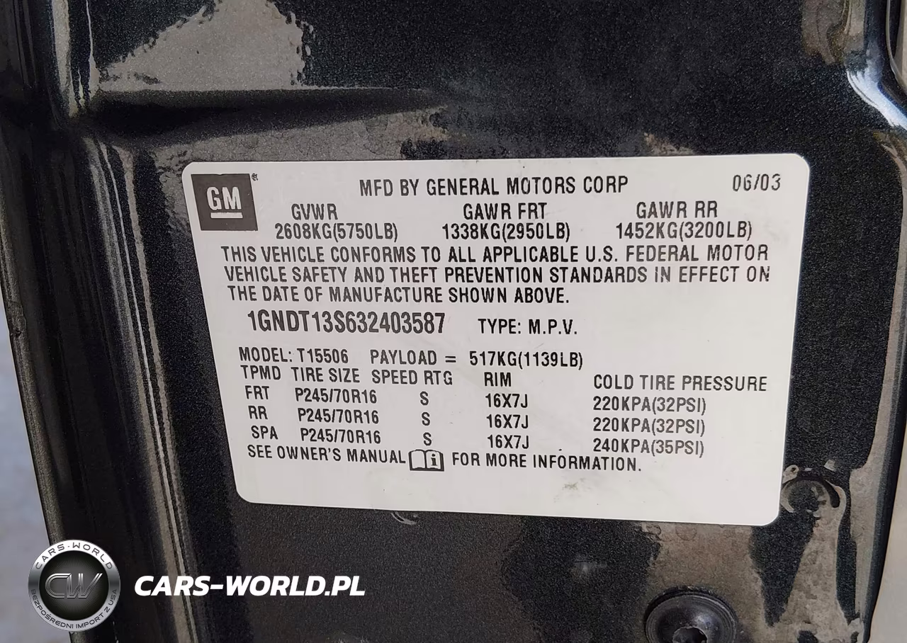2003 Chevrolet Trailblazer Ls VIN:1GNDT13S632403587 - 9