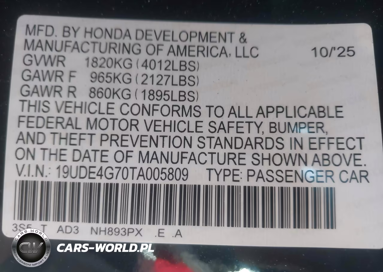 2026 Acura Integra Fwd A-Spec With Technology VIN:19UDE4G70TA005809 - 9