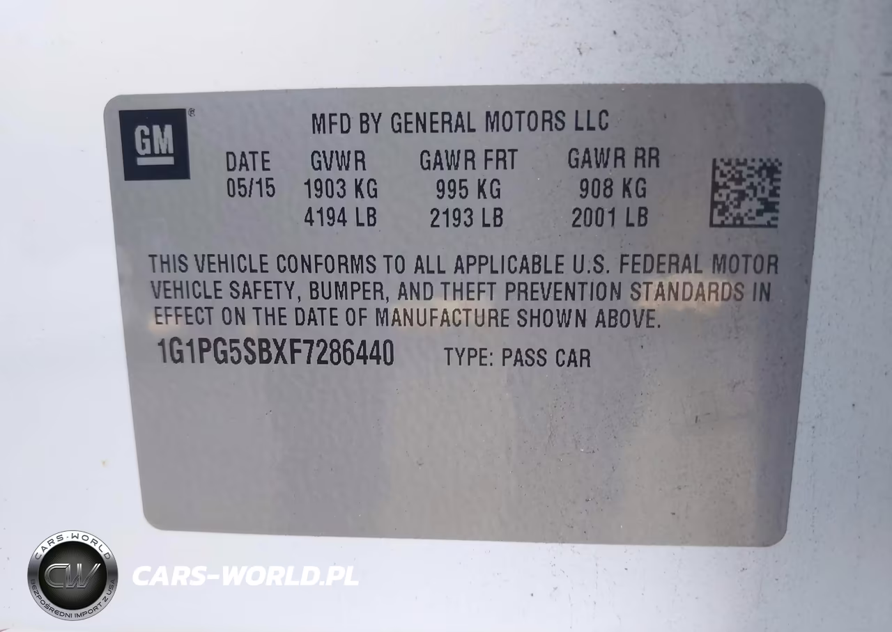 2015 Chevrolet Cruze Ltz VIN:1G1PG5SBXF7286440 - 9