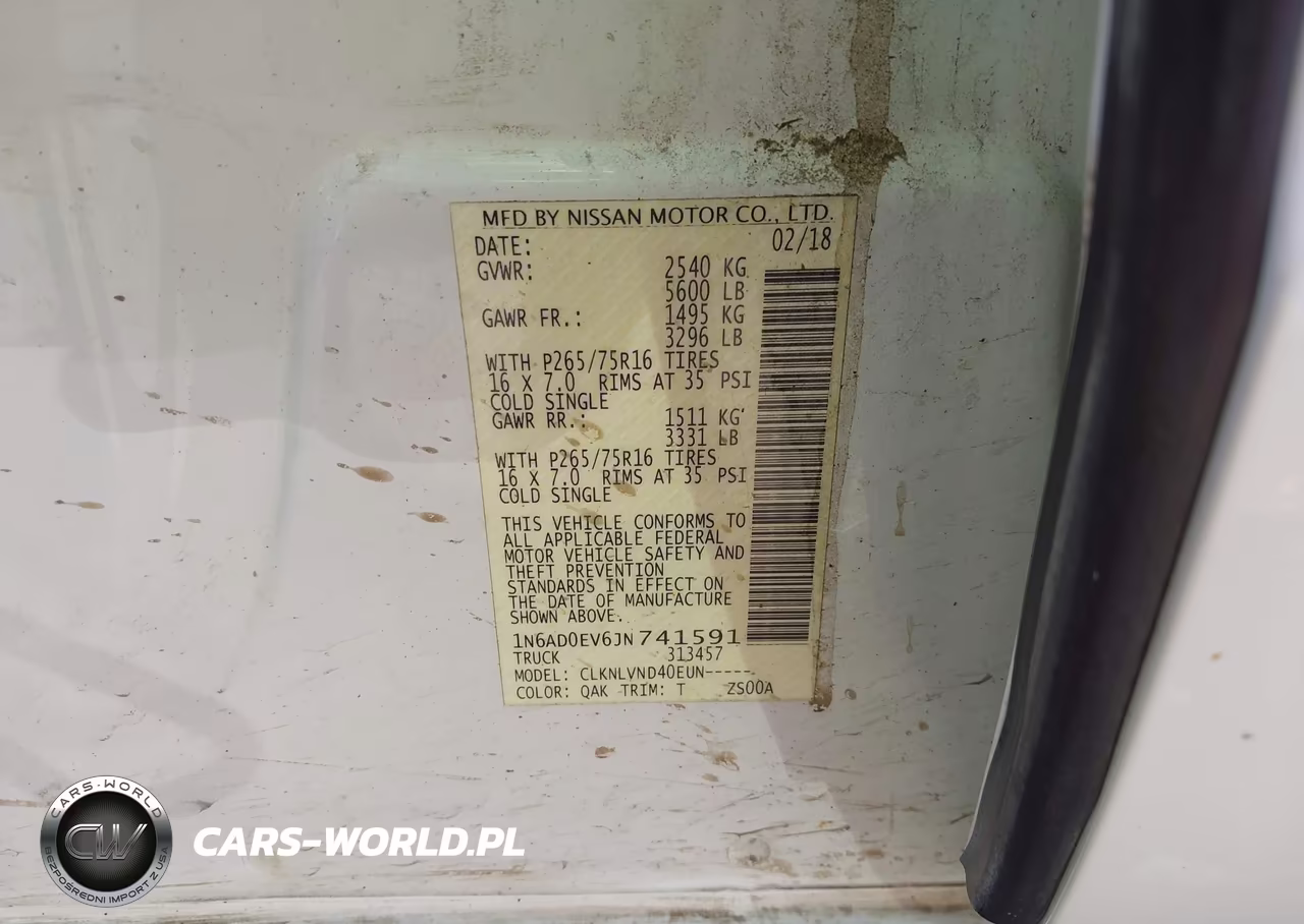 2018 Nissan Frontier Pro-4X VIN:1N6AD0EV6JN741591 - 9