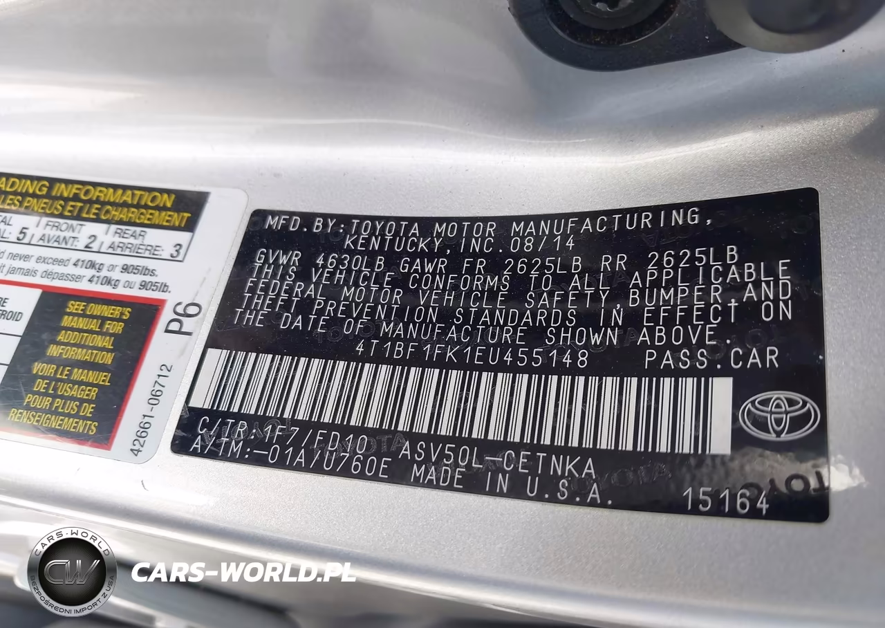 2014 Toyota Camry Le VIN:4T1BF1FK1EU455148 - 9
