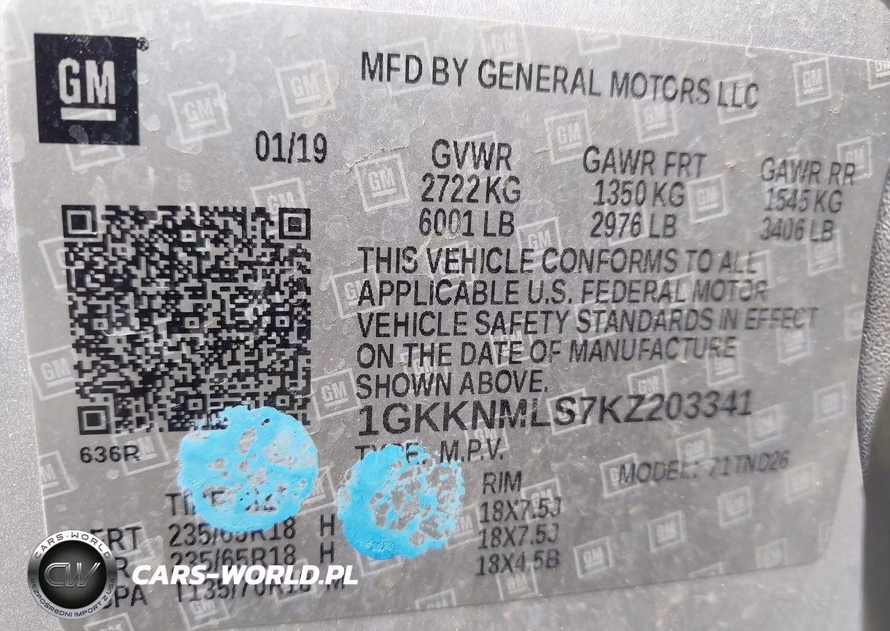 2019 GMC Acadia Slt-1 VIN:1GKKNMLS7KZ203341 - 9