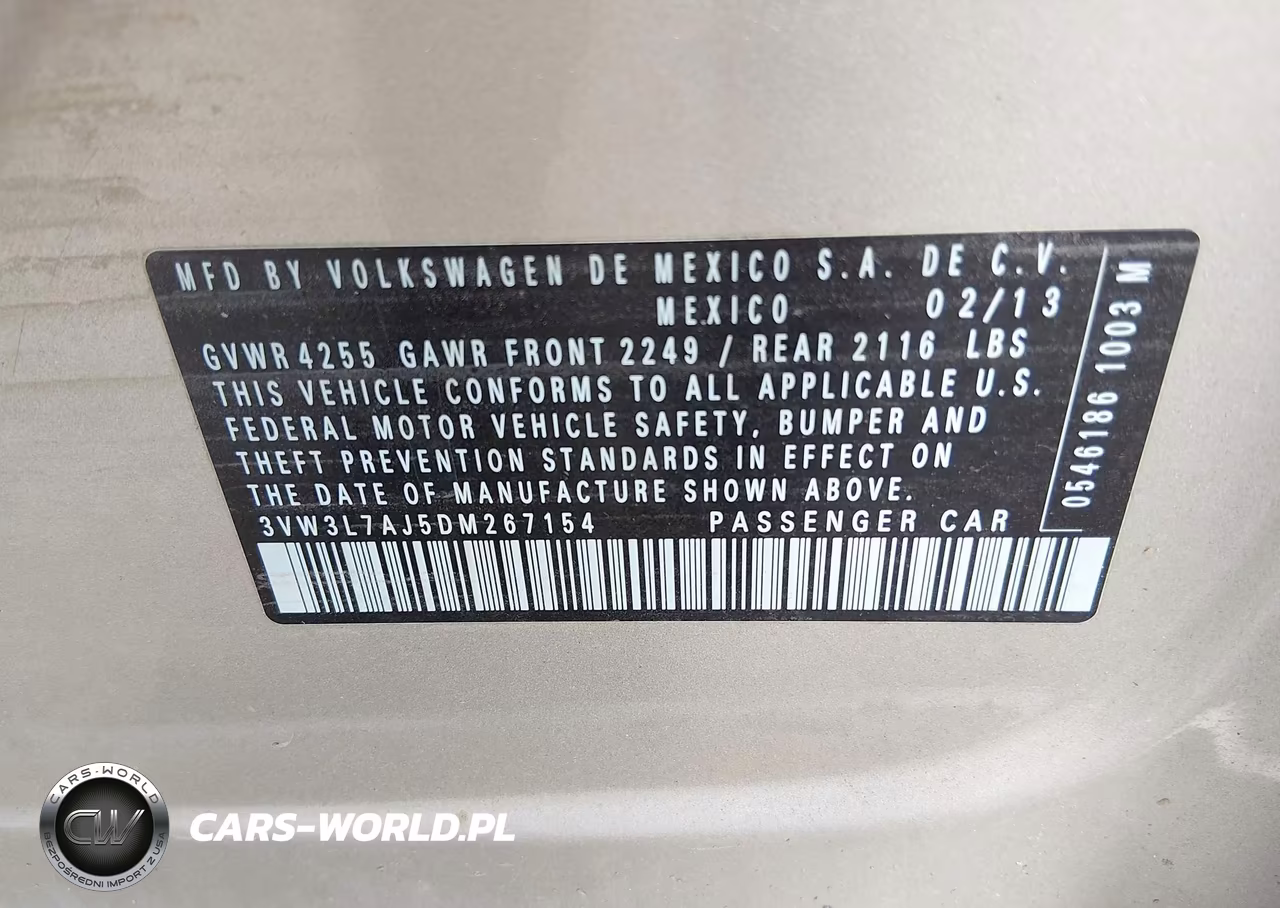 2013 Volkswagen Jetta 2.0L Tdi VIN:3VW3L7AJ5DM267154 - 9