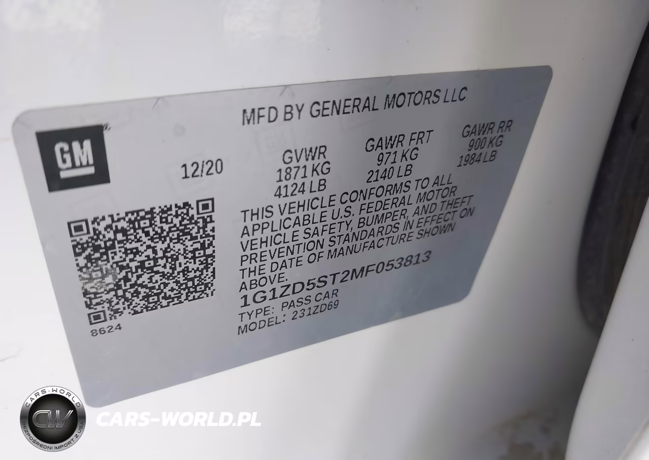 2021 Chevrolet Malibu Fwd Lt VIN:1G1ZD5ST2MF053813 - 9
