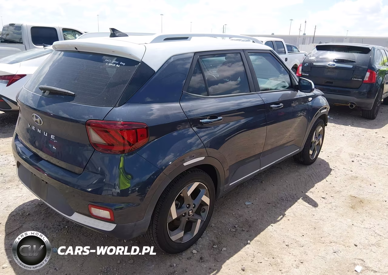 2021 Hyundai Venue Denim VIN:KMHRC8A33MU112615 - 4