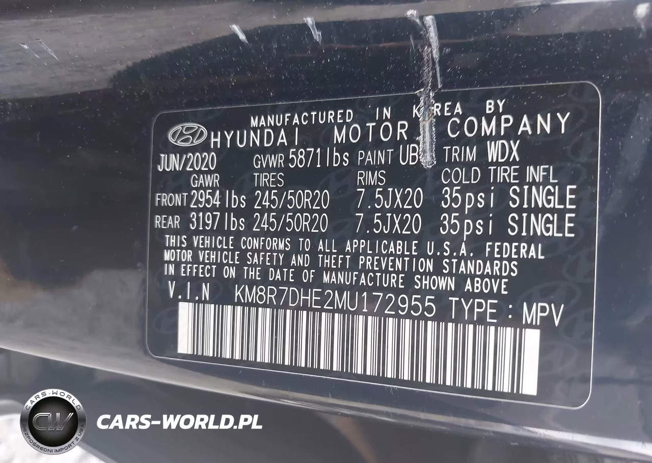 2021 Hyundai Palisade Calligraphy VIN:KM8R7DHE2MU172955 - 9