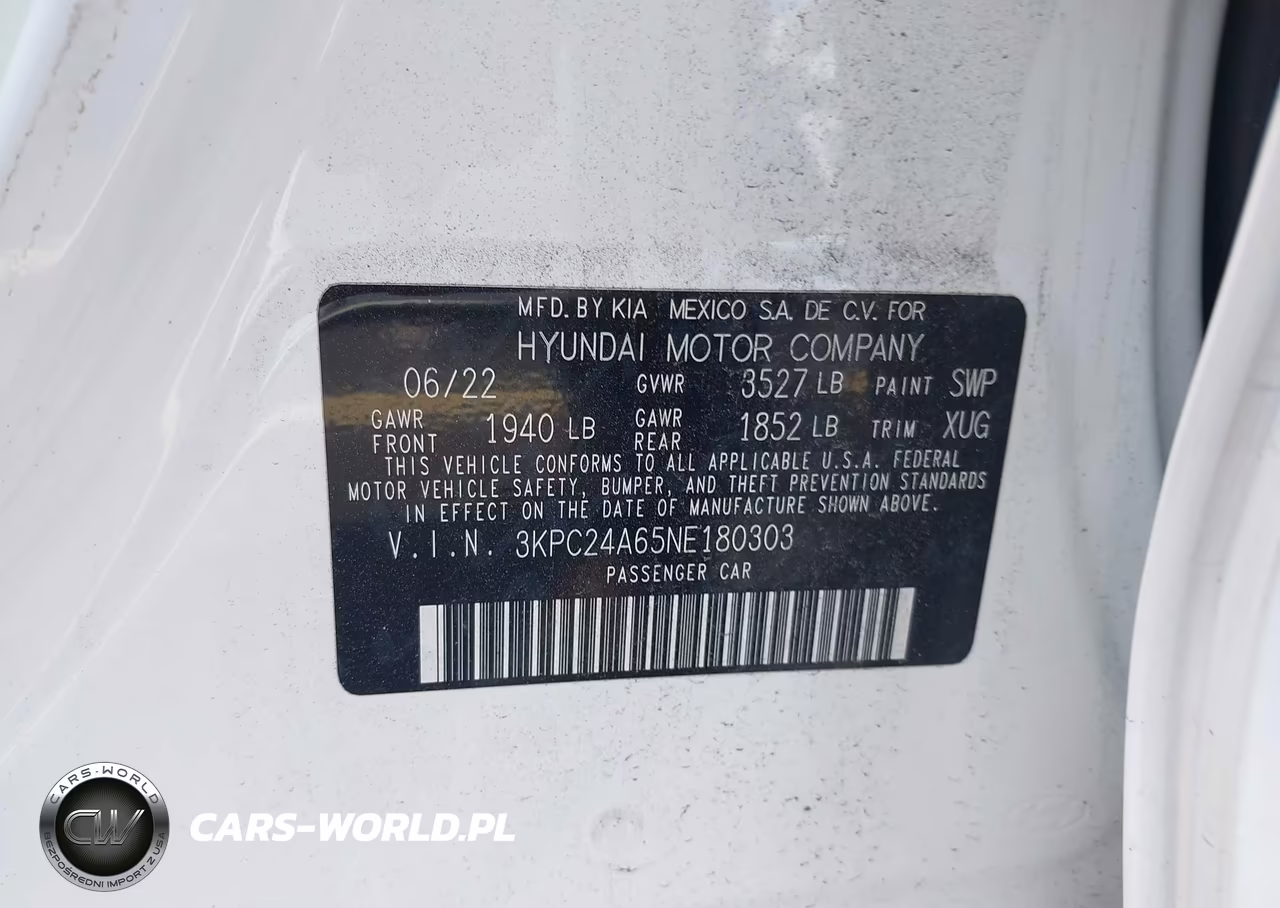 2022 Hyundai Accent Se VIN:3KPC24A65NE180303 - 9
