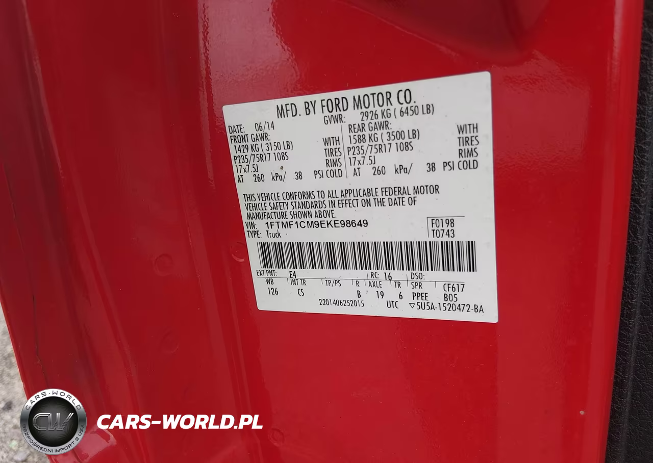 2014 Ford F-150 Xl VIN:1FTMF1CM9EKE98649 - 9