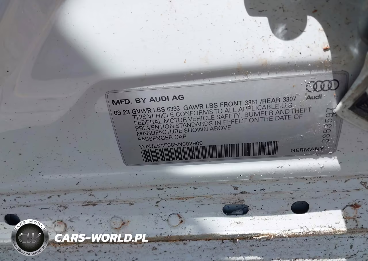2024 Audi S8 Tfsi Quattro Tiptronic VIN:WAULSAF88RN002909 - 9