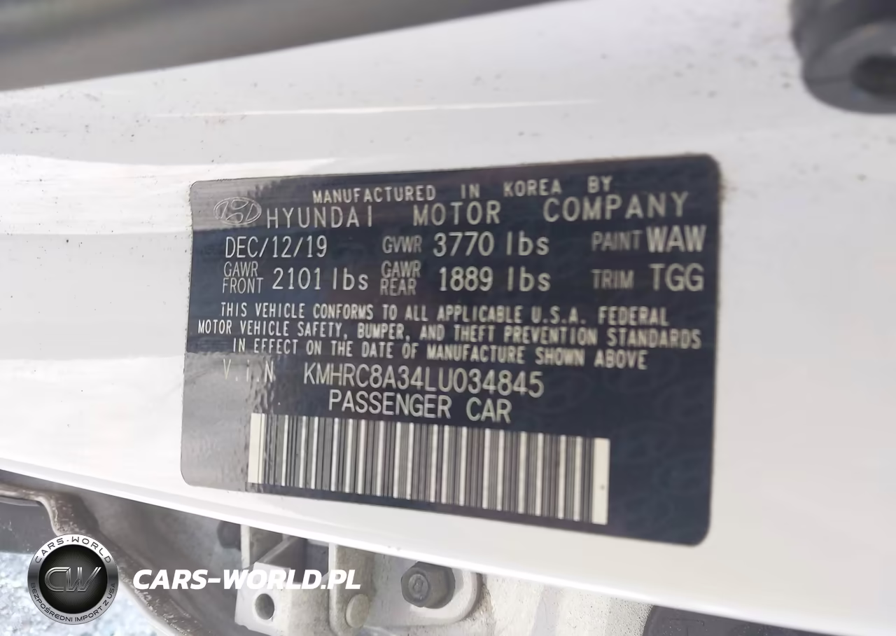 2020 Hyundai Venue Sel VIN:KMHRC8A34LU034845 - 9