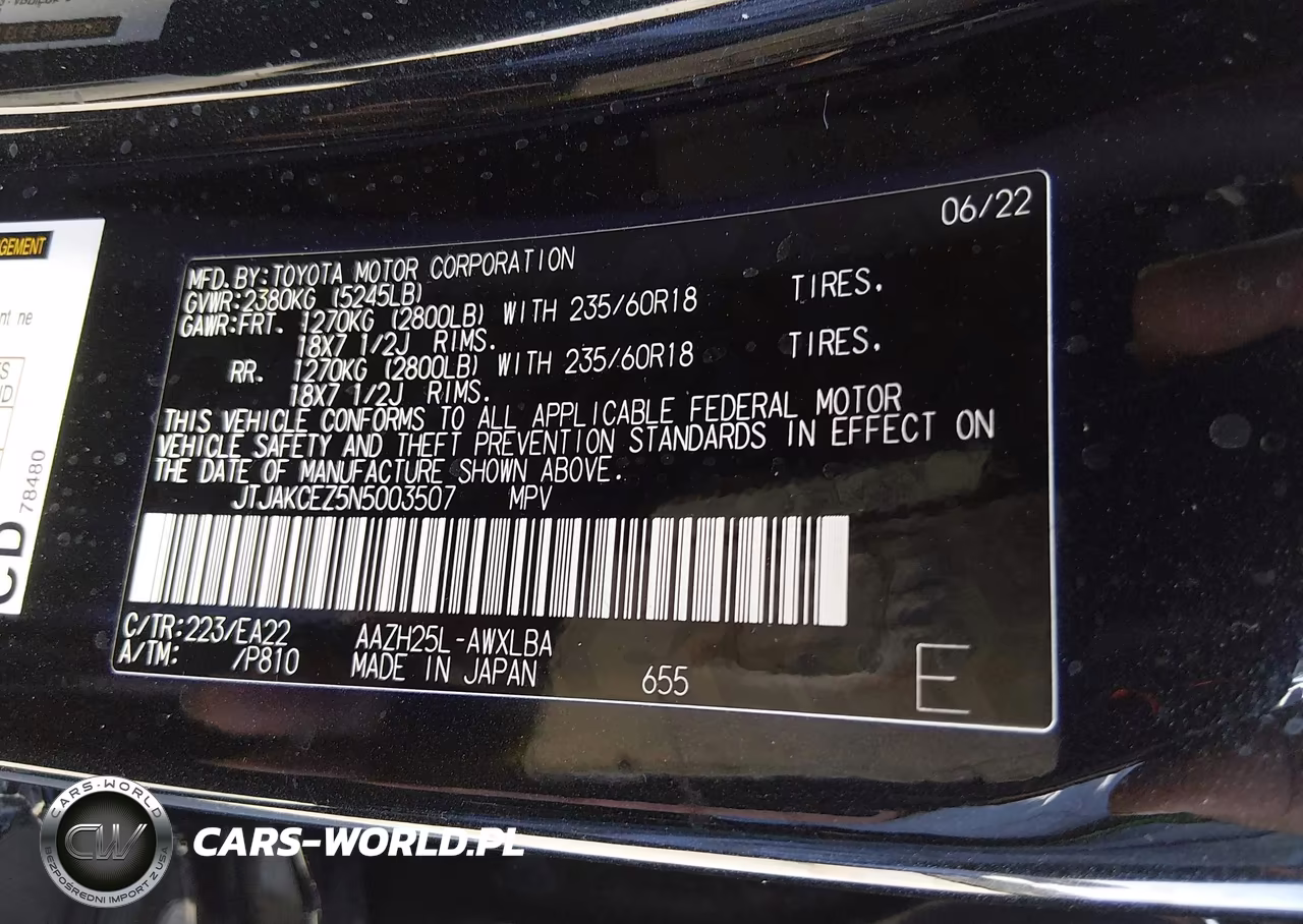 2022 Lexus Nx 350H VIN:JTJAKCEZ5N5003507 - 9