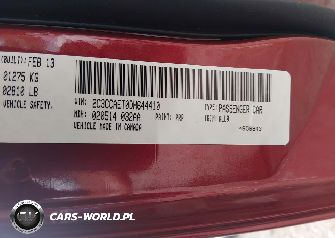 2013 Chrysler 300C VIN:2C3CCAET0DH644410 - 9