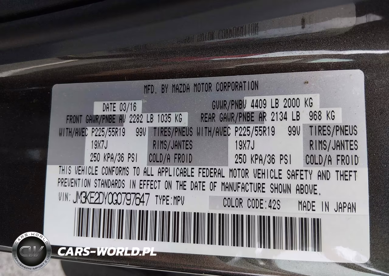 2016 Mazda Cx-5 Grand Touring VIN:JM3KE2DY0G0797647 - 9