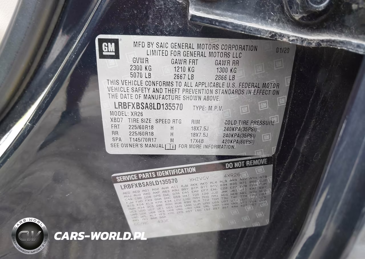 2020 Buick Envision Fwd Preferred VIN:LRBFXBSA8LD135570 - 9