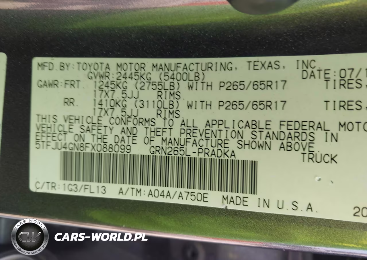 2015 Toyota Tacoma Prerunner V6 VIN:5TFJU4GN8FX088099 - 9