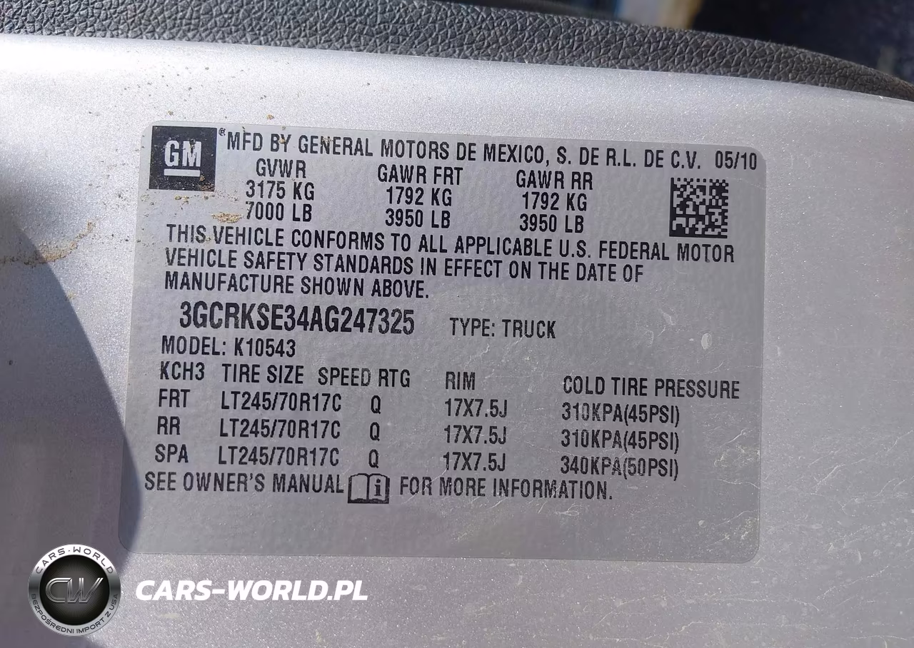 2010 Chevrolet Silverado 1500 Lt VIN:3GCRKSE34AG247325 - 9