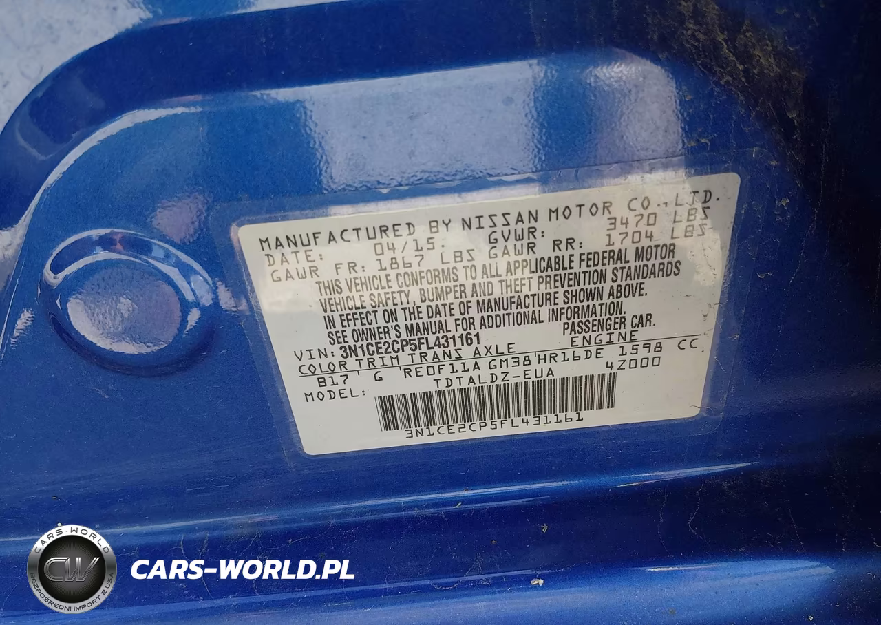 2015 Nissan Versa Note Sv VIN:3N1CE2CP5FL431161 - 9