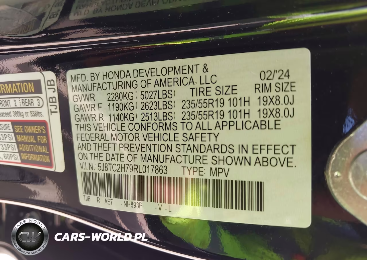 2024 Acura Rdx Advance Package VIN:5J8TC2H79RL017863 - 9